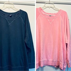 Lot of 2- Old Navy Vintage garment dyed sweatshirts. XXL. excellent condition.